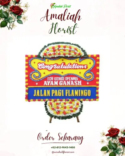 Bunga Papan Congratulation di Gedung Graha Pindad Bandung